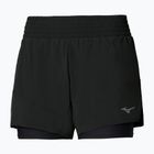 Pantaloni scurți de alergare pentru femei Mizuno Active 2in1 4.5 black