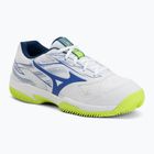 Încălțăminte de tenis pentru bărbați Mizuno Break Shot 5 CC white/dazzling blue/lightning