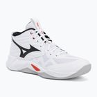 Încălțăminte de volei Mizuno Wave Momentum Pro Mid white/black/fiery red