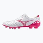 Încălțăminte de fotbal Mizuno Morelia Neo IV Pro FG white/fuchsia purple/fuchsia purple