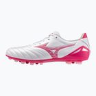 Încălțăminte de fotbal Mizuno Morelia Neo IV Pro AG white/fuchsia purple/fuchsia purple