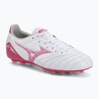 Încălțăminte de fotbal Mizuno Morelia Neo IV Pro AG white/fuchsia purple/fuchsia purple
