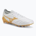 Încălțăminte de fotbal Mizuno Morelia Neo IV Beta Japan AG white/mp gold/cool gray 3c