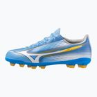 Încălțăminte de fotbal pentru copii Mizuno Alfa III Select Jr FG celeste/white