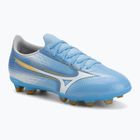 Încălțăminte de fotbal pentru copii Mizuno Alfa III Select Jr FG celeste/white