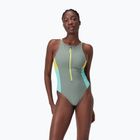 Costum de baie dintr-o bucată pentru femei Speedo Zip Colorblock soft olive