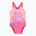 Costum de baie întreg pentru copii Speedo Digital Printed bloominous pink/cupid coral