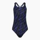 Costum de baie dintr-o bucată pentru femei Speedo HyperBoom Allover Medalist black/true cobalt/curious blue