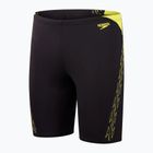 Boxeri de înot pentru bărbați Speedo Hyper Boom Splice black/lemon drizzle