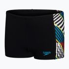 Boxeri de baie pentru copii Speedo Digital Panel black/white/watermelon