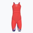 Costum de înot Speedo Fastskin LZR Ignite Kneeskin flame red/bolt/white