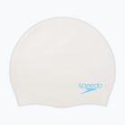 Cască de înot pentru copii Speedo Plain Moulded Silicone white/aqua splash