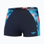 Boxeri de înot pentru bărbați Speedo Endurance+ MAX Splice Aquashort true navy/picton blue/siren red