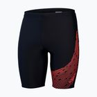 Boxeri de înot pentru bărbați Speedo Medley Logo Jammer black/siren red