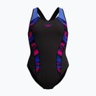 Costum de baie întreg pentru femei Speedo Placement Laneback zoom boom placement/speedo black