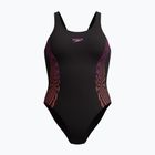 Costum de baie întreg pentru femei Speedo Placement Muscleback neon violet