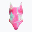 Costum de baie întreg pentru femei Speedo Flu3nte Printed Convertible coral sands