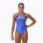 Costum de baie întreg pentru femei Speedo Placement Digital Powerback molten blend/cobalt pop