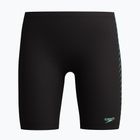 Jammere de înot pentru copii Speedo Plastisol Placement Jammer black/alfalfa green