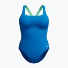Costum de baie întreg pentru femei Speedo Flex Band cu sutien de înot albastru lagună