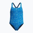 Costum de baie întreg pentru copii Speedo HyperBoom Allover Medalist lagoon blue/celeste