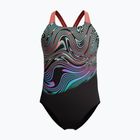 Costum de baie întreg pentru copii Speedo Digital Placement Powerback coral neon
