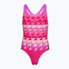 Costum de baie întreg pentru copii Speedo Digital Placement Splashback pink/glassy pink
