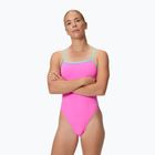 Costum de înot întreg pentru femei Speedo FL Solid V-Back 2.0 Neon Flamingo