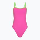 Costum de înot întreg pentru femei Speedo Solid Tri neon flamingo