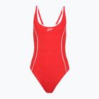 Costum de înot întreg pentru femei Speedo Texture Bound Scoop high risk red/bright white
