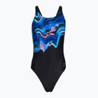 Costum de înot întreg pentru femei Speedo Placement Printed Leaderback canyon ombre/black