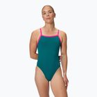 Costum de înot întreg pentru femei Speedo Solid Turnback peacock