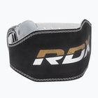 Centură pentru ridicarea greutăților RDX Belt 6" Leather black/gold