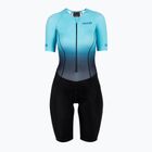 Costum de triatlon pentru femei HUUB Commit Long Course Suit negru-albastru COMWLCS