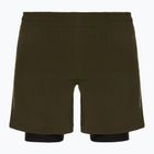 Pantaloni scurți de antrenament pentru bărbați FUMETSU Origins Dual Layer khaki