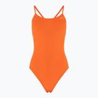 Costum de baie dintr-o bucată pentru femei Nike Lace Up Tie Back total orange