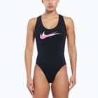 Costum de baie dintr-o piesă pentru femei Nike Multi Logo Crossback black