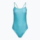 Costum de baie dintr-o piesă pentru femei Nike Hydrastrong Multi Print Cutout blue