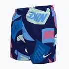 Șort de înot pentru copii Nike Tossed Flags 4" Volley midnight navy