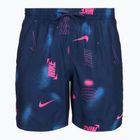 Șorturi de baie pentru bărbați Nike Multi Print 7" Volley midnight navy