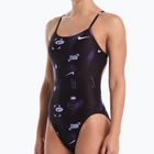 Costum de baie întreg pentru femei Nike Hydrastrong Cutout purple