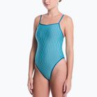 Costum de înot întreg pentru femei Nike Ocean Bound Ripple Texture Square Neck bleached turquoise
