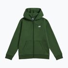 Bluză pentru copii New Balance Brush Back Small Logo Full Zip Hoodie dark alpine green