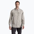 Tricou de trekking pentru bărbați Craghoppers NosiLife Adventure Long Sleeved Shirt III parchment