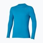 Longsleeve de alergare pentru bărbați Mizuno Tech Thermal Charge Breath Thermo Long Sleeve Tee blue jewel