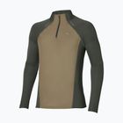 Longsleeve de alergare pentru bărbați Mizuno Active Dryaeroflow Hybrid Long Sleeve Top Forest Night