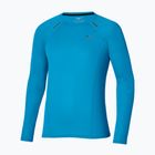Longsleeve de alergare pentru bărbați Mizuno Active Dryaeroflow blue jewel