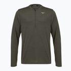 Bluză de alergare pentru bărbați Mizuno Core Impulse Half Zip Long Sleeve Tee forest night