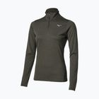 Bluză pentru femei de alergare Mizuno Core Impulse Half Zip Long Sleeve Tee forest night