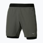 Pantaloni scurți de alergare pentru bărbați Mizuno Core 7.5 Inches 2In1 forest night